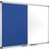 Bi-Office Maya Combination Blue Felt/Magnetic Whiteboard Aluminium Frame 95.8x136.5cm