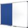 Bi-Office Maya Combination Blue Felt/Magnetic Whiteboard Aluminium Frame 95.8x136.5cm