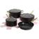 Paris Hilton Iconic Cookware Set with lid 10 Parts