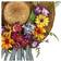 Nearly Natural Mixed Flower Hat Wreath Decoration 45.7cm