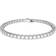 Swarovski Matrix Tennis Bracelet - Silver/Transparent