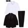 Nautica Little Boy's Suit Set 3-piece - Black Tuxedo