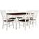 Crosley Furniture Shelby Distressed White Dining Set 91.4x165.7cm 7pcs