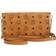 MCM Aren Crossbody Wallet in Visetos - Cognac