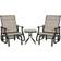 OutSunny Outdoor Gliders Set Bistro Set, 1 Table incl. 2 Chairs