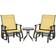 OutSunny Outdoor Gliders Set Bistro Set, 1 Table incl. 2 Chairs