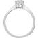 Jewelco London 6 Claw Ring - White Gold/Diamond