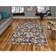 Think Rugs Avenue Blue, Green, Grey, Brown 120x170cm