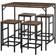 Homcom Industrial Dining Set 60x100cm 5pcs