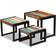 vidaXL Three Piece Solid Nesting Table