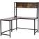 Homcom Zennor State Industrial Brown/Black Writing Desk 125x140cm