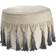 LR Home Tie Dye Ombre Fringe Pouffe