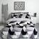 Dreamscene Shapes Thermal Teddy Duvet Cover Pink, White, Silver, Multicolour, Grey (198x137cm)