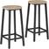 tectake Corby Industrial Light Bar Stool 66cm 2pcs