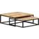 vidaXL Wooden Nesting Table 68x70cm 2pcs