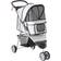 Pawhut Stroller Pushchair Carrier for Cat Puppy with 3 Wheels 45x97cm