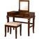 Linon 98373WAL-01-KD-U Angela Dressing Table