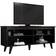 Madesa Cable Management Black TV Bench 136x58cm