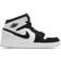 Nike Air Jordan 1 Mid SE Diamond GS - White/Black/Multi-Color