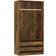 vidaXL Smoked oak Brown Closet Wardrobe