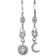 Maanesten Ember Earrings - Silver/Transparent