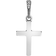 Pandora Sparkling Cross Pendant - Silver/Transparent