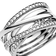 Pandora Sparkling & Polished Lines Ring - Silver/Transparent