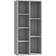 vidaXL grey sonoma Cabinet Book Shelf