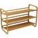 Oceanstar Modern 3-Tier Carbonized Bamboo Shoe Rack