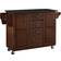 Crosley Furniture Eleanor Mahogany Kitchen Cart with Trolley Table