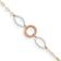 Macy's Circle and Oval Anklet - Silver/Gold/Rose Gold