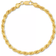 Esquire Rope Link Chain Necklace & Matching Bracelet Set - Gold