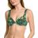 WeWoreWhat Claudia Ruched Bikini Top - Palm Green