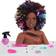 Just Play Barbie Sparkle Deluxe Styling Head Afro Hair JPL63345
