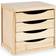 Kipit Pine Nature Chest of Drawer 38.5x37.4cm
