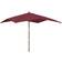 vidaXL red Garden Parasol Umbrella Pole Sun Parasol