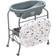 Costway Portable Baby Changing Table with Storage Basket and Shelves-Gray