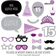 Big Dot of Happiness Quinceanera Purple Sweet 15 Birthday Party Photo Booth Props Kit 20 Count