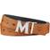 MCM Claus Reversible Belt - Cognac/Silver