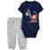 Carter's Baby Construction Bodysuit Pant 2-piece Set - Grey/Navy