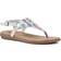 White Mountain London Women's Flat Sandals Rainbow, Fab- Textile Rainbow/Multi/Fab- Textile