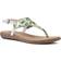 White Mountain London Women's Flat Sandals Yellow, Fab- Textile Yellow/Multi/Fab- Textile