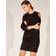 Cynthia Rowley Cold-Shoulder Sweatshirt Dress BLACK