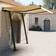 vidaXL Manual Retractable Awning with led 3.5x2.5