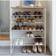 Yamazaki 6 Tier Wood Top Shoe Rack