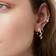 Sif Jakobs Ponza Creolo Medio Earrings - Gold/Transparent/Pearls