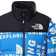 The North Face Youth 1996 Printed Retro Nuptse Jacket - Hero Blue/Tagline Toss Print (NF0A5IYC2B41)