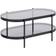 Nordform Li Black Matt Smoke Coffee Table 50x95cm