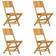 vidaXL Folding Garden Chairs 4