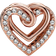 Pandora Sparkling Entwined Hearts Charm - Rose Gold/Transparent